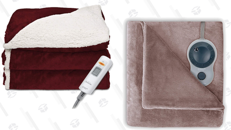 Sherpa Heated Blanket | $48 | AmazonVelvet Plush Heated Blanket | $55 | Amazon